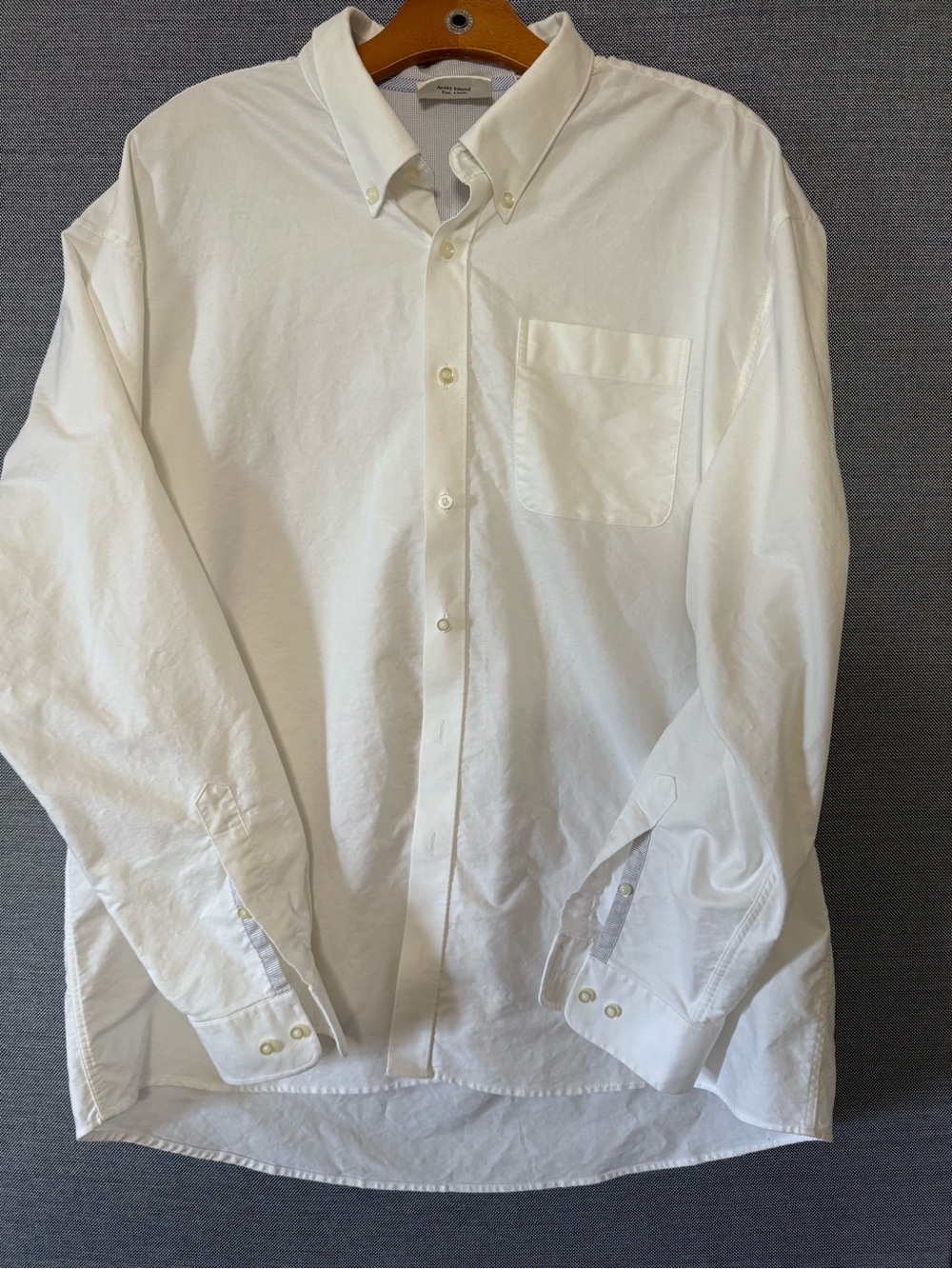 Vintage McIlhenny Dry Goods White Button Down Shirt Long Sleeve Mens XL Tabasco